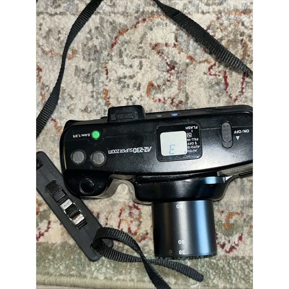 Olympus AZ-230 Super Zoom Quartdate AF Point & Shoot Film Camera 35mm Tested